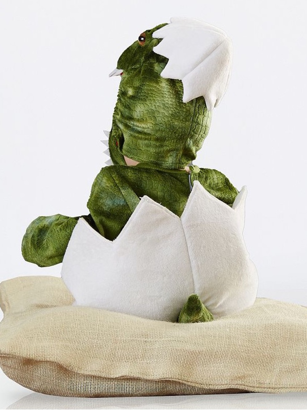 Pottery Barn T-Rex Hatching Egg Baby Dinosaur Halloween Costume 12-24 Month NWT - Picture 3 of 9